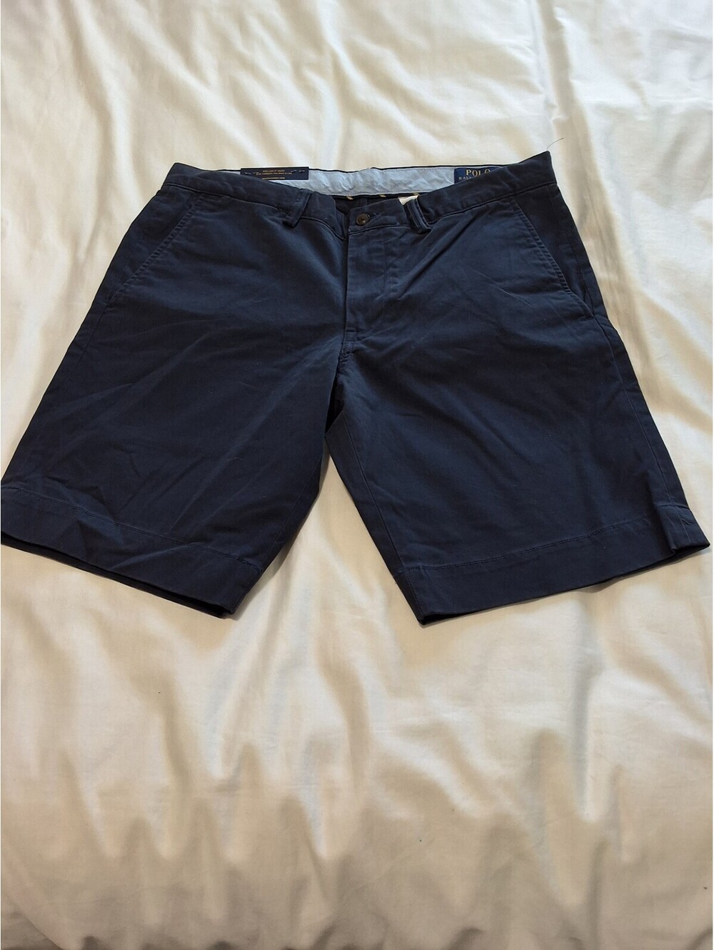 Polo Ralph Lauren Slim Stretch Navy Blue Chino Shorts